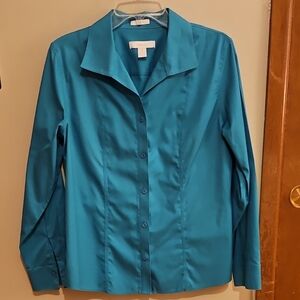 Chicos No-iron Button Down Blouse Shirt